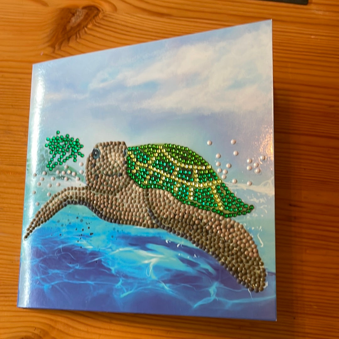 Turtle diamond card